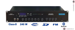 RH Sound MDU240BTF mixážní zesilovač class D