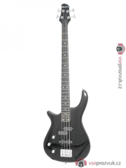 Dimavery SB-321, baskytara elektrická levoruká, černá