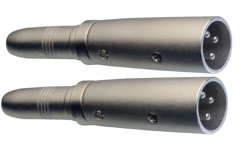 Stagg AC-XMPFH, redukce, Jack 6,3 mm zásuvka stereo - XLR zástrčka
