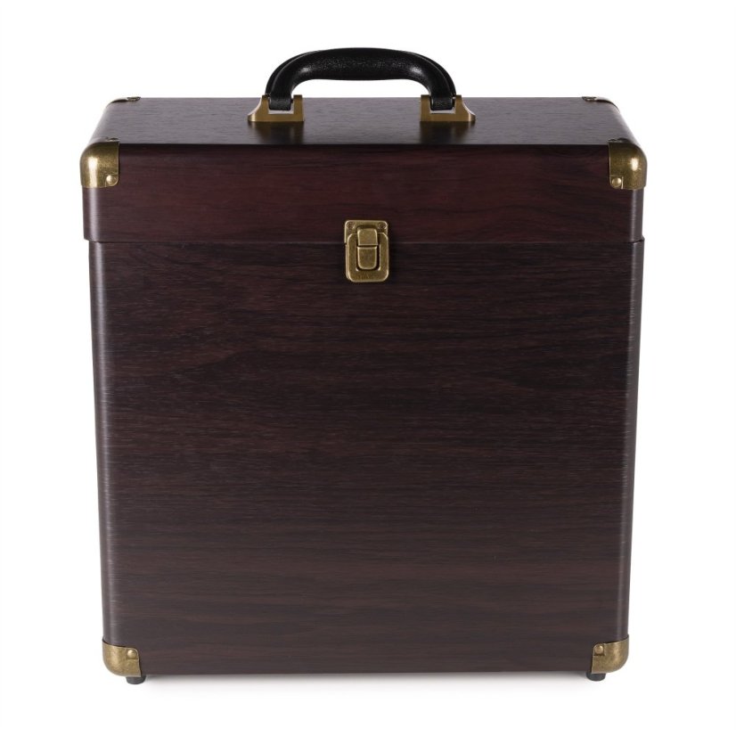 Audizio RC32 Vinyl record case dark wood