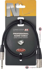 Stagg NAC1PXMR, kabel JACK/XLR,1m
