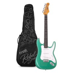 Max Rebel ST — elektrická kytara (3× single-coil, tremolo, taška v balení)