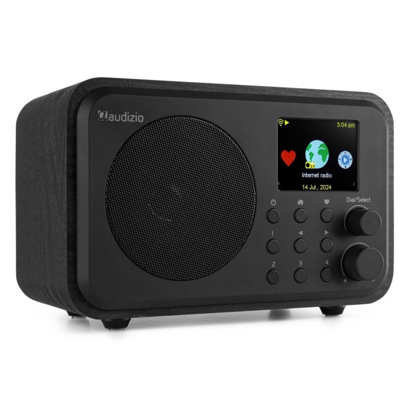Audizio Vicenza internetové rádio s Wi-Fi, DAB+ a baterií, černé