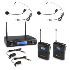 Vonyx WM62B Wireless Micro UHF With 2 Bodypack