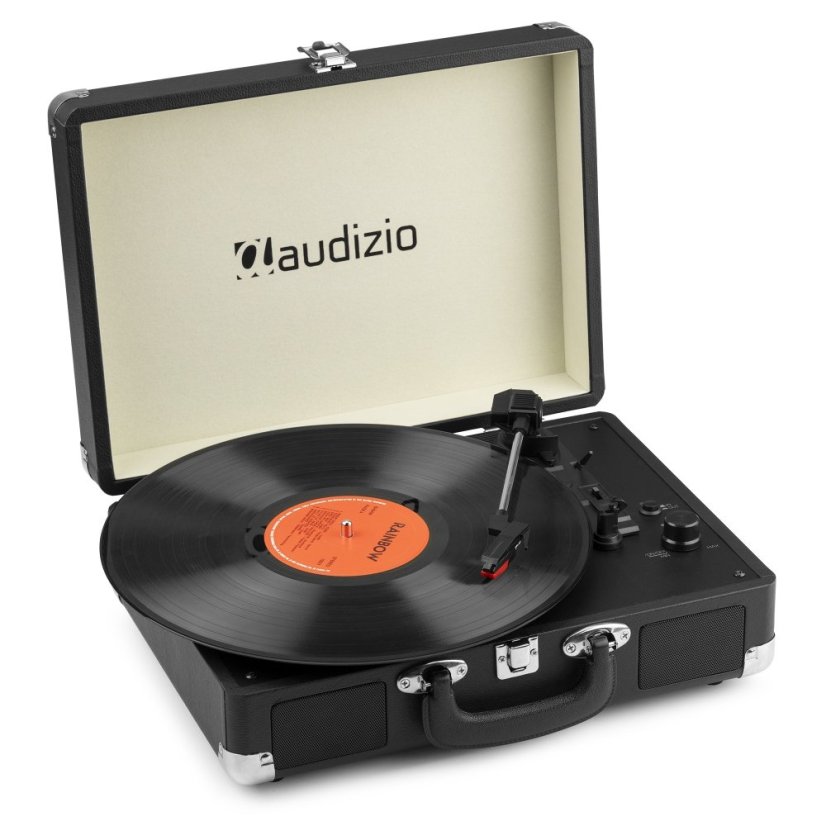 Audizio RP116BK Record player briefcase with BT In/Out