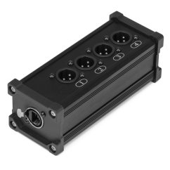 Power Dynamics CX185 RJ45 to 4x XLR3M Splitter Box