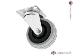 Otočné kolečko 75mm, šedé