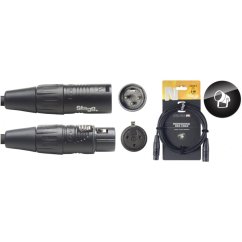 Stagg NDX3R-3, DMX kabel, 3pin XLR, 110 Ohm, délka 3m