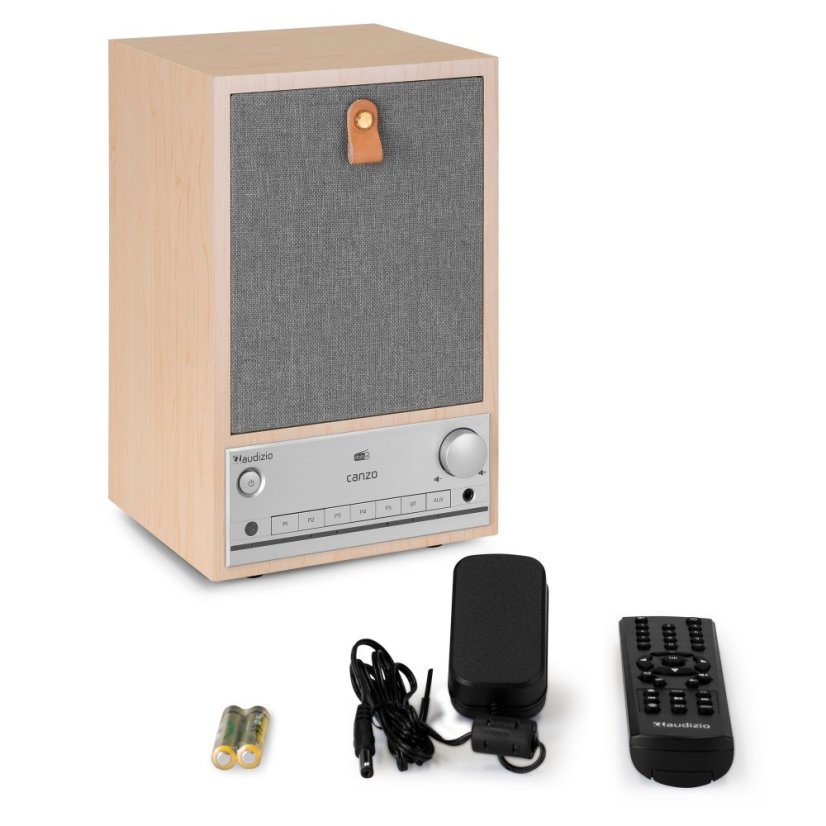 Audizio Canzo Internet radio s DAB+/FM, light wood