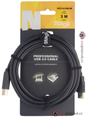 Stagg NCC3U3AU3B, kabel USB 3.0 USB/USB, 3m
