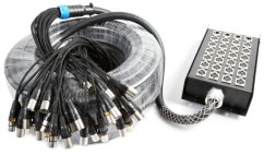 Power Dynamics CX166 Stage Snake 24-in 4-out XLR 30 metrů