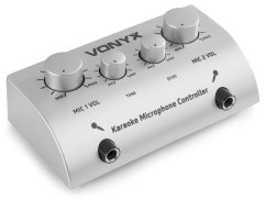 Vonyx AV430 Karaoke Microphone Controller, stříbrný