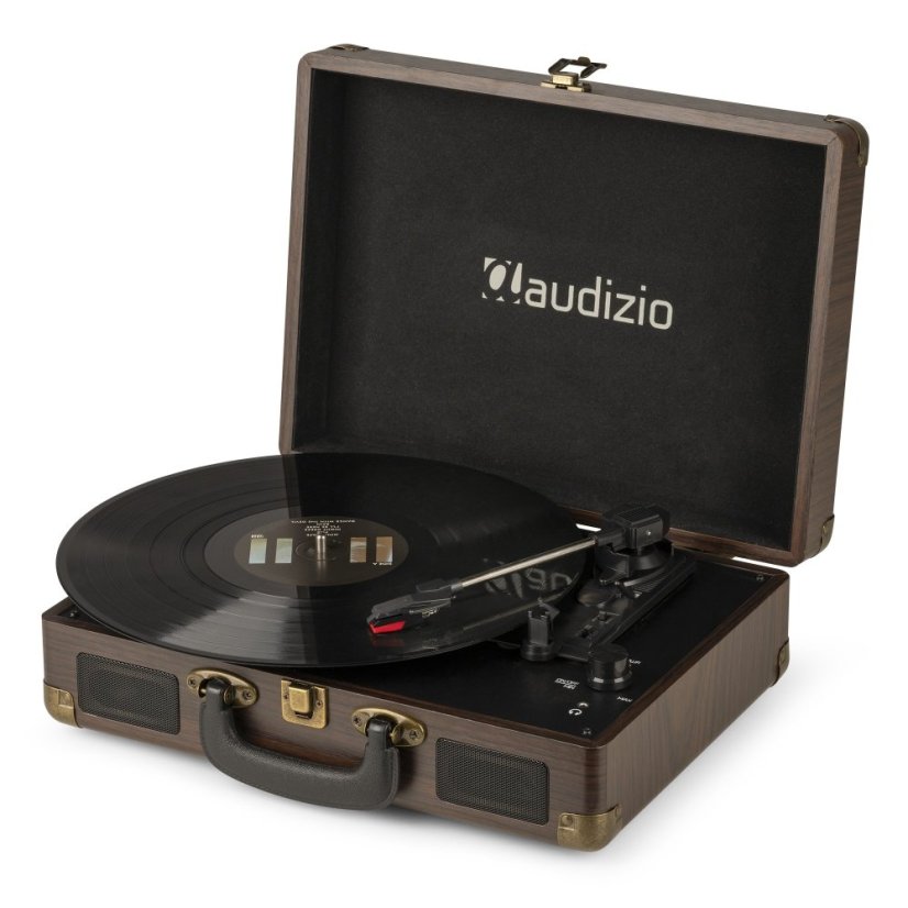 Audizio RP114W Record player briefcase wood
