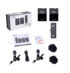 Comica BoomX-D UC2 - dvoukanálový bezdrátový klopový mikrofon pro mobil nebo počítač (mikroport)