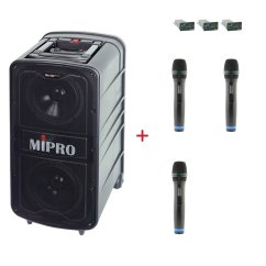 MIPRO MA-929 PLUS + 3× ACT-32H – sada s 3 ručními mikrofony