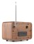 Audizio Milan přenosné rádio FM/DAB+ s baterií, dřevo