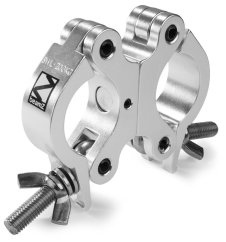 BeamZ BC50-200D svorka Slimline dvojitá otočná, 200kg, stříbrná