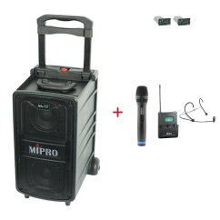 MIPRO MA-727 + ACT-32H + MU-53HN – ruční a náhlavní sada, černá