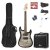Max GigKit Electric Guitar Pack Quilted Style Black
