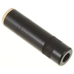 NYS240BG Jack 3,5mm samice, pájecí, zlacený, černý