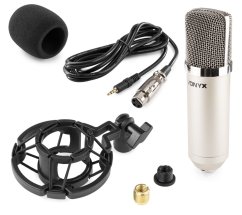 Vonyx CM400 Studio Condenser Microphone Silver