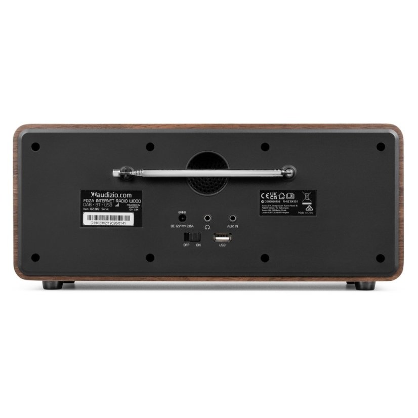 Audizio Foza Wi-Fi internet radio s DAB+, wood