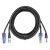 BeamZ Professional CX06-5 Light Combi Cable Powerconnector B - XLR M / Powerconnector A - XLR F 5M
