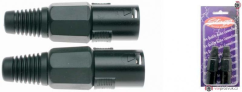 Stagg B926BKH, XLR samec černý, 2ks v balení