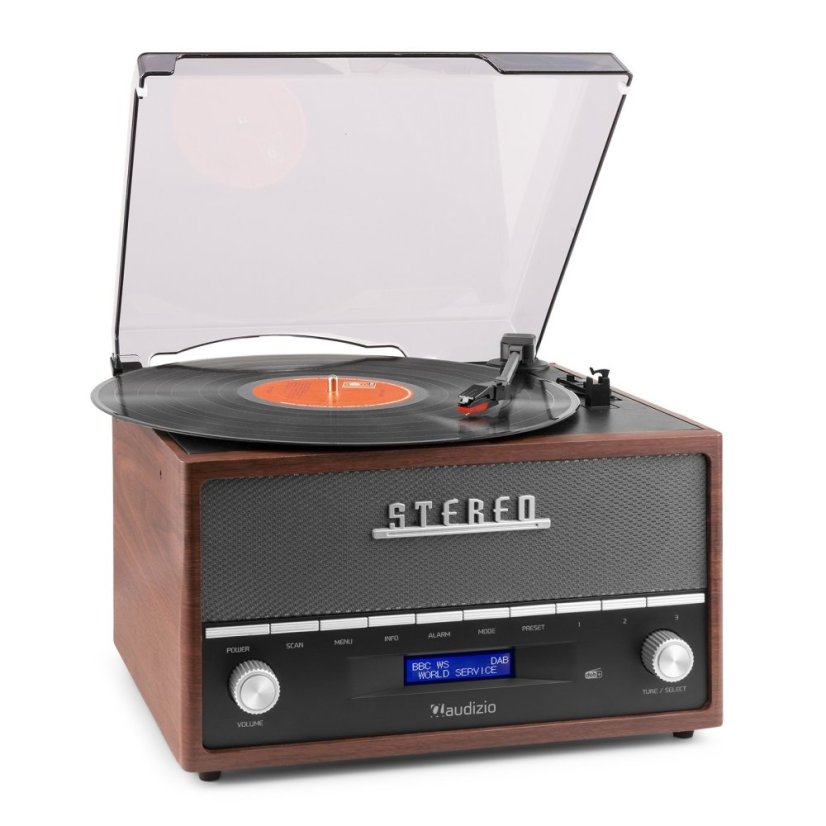Audizio Frisco Retro Record Player DAB+ Radio