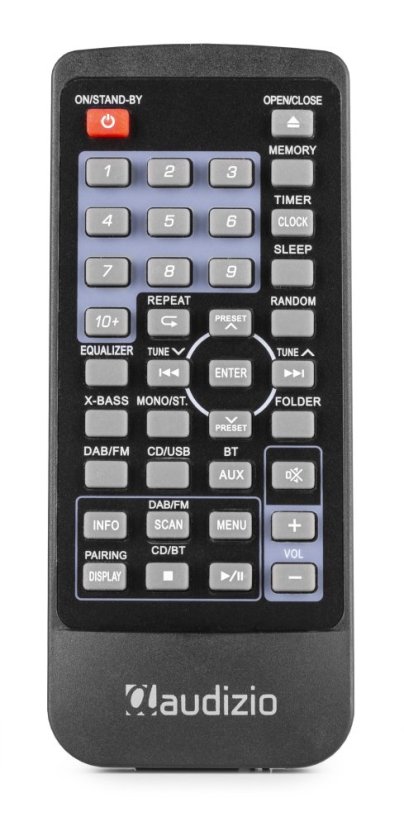 Audizio Prato mikrosystém s FM/DAB+, CD, USB a Bluetooth, bílý