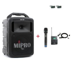 MIPRO MA-708 + ACT-32H + MU-55L – ruční a klopová sada, černá
