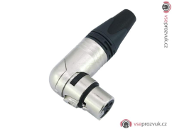 Neutrik XLR NC-3FRX, rohová zásuvka 3-pólová