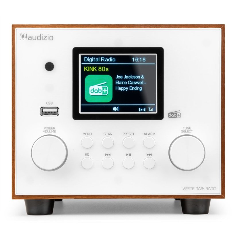 Audizio Vieste DAB+ Radio with subwoofer white