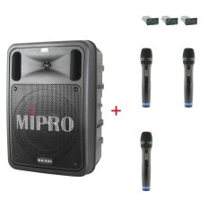 MIPRO MA-505 + 3× ACT-32H – sada s 3 ručními mikrofony