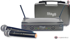Stagg SUW 50 MM — 2kanálový bezdrátový set (2× ruční mikrofon)