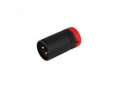 VDB Low-Profile XLR 3-pin Male - Red