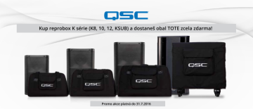 Limitovaná nabídka aktivních reproboxů QSC