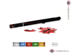 Tcm Fx elektronické dělo na konfety 80cm, metalické červené konfety