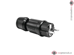 Elektrická zástrčka odolná MKII, černá