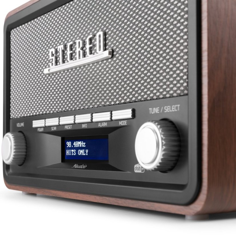 Audizio Foggia Retro DAB+ Rádio Šedá barva