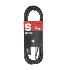 Stagg SAC3PSJS DL, kabel JACK/JACK zásuvka, 3m