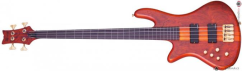 SCHECTER Stiletto Studio 4 Fretless LH Honey Satin
