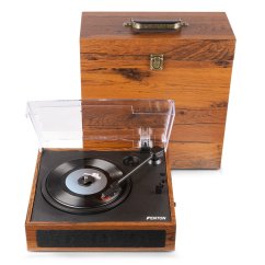 Fenton RP170L Gramofon s pouzdrem na desky, světlé dřevo