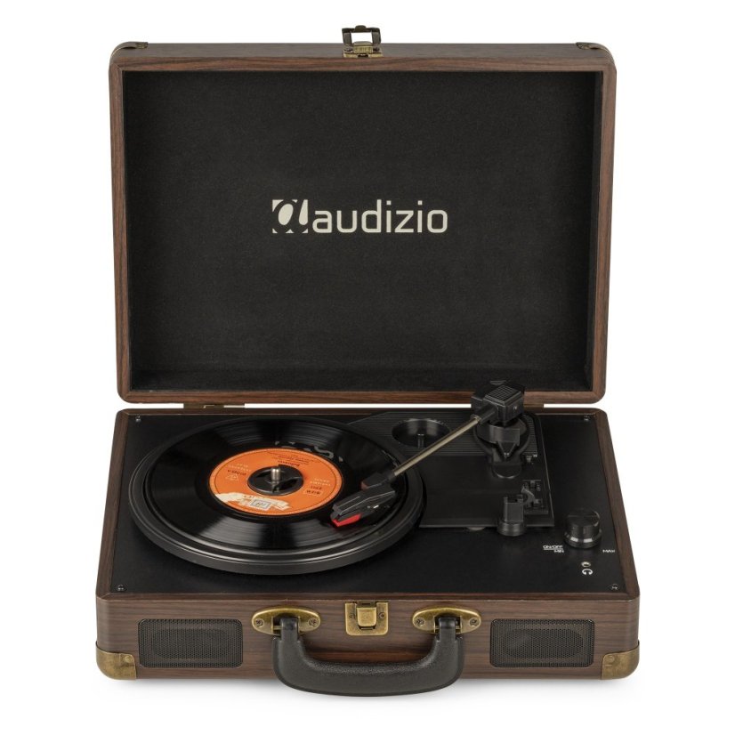 Audizio RP114W Record player briefcase wood