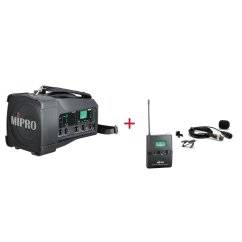 MIPRO MA-100 + MU-53L – klopová kardioidní sada, černá