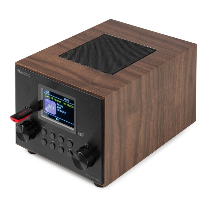 Audizio Vieste DAB+ Radio with subwoofer wood