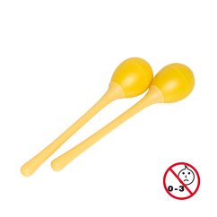 Stagg EGG-MA L/YW, pár vajíček, dlouhá rukojeť, žluté