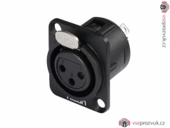 Hicon XLR mounting plug 3pin HI-X3DF-M