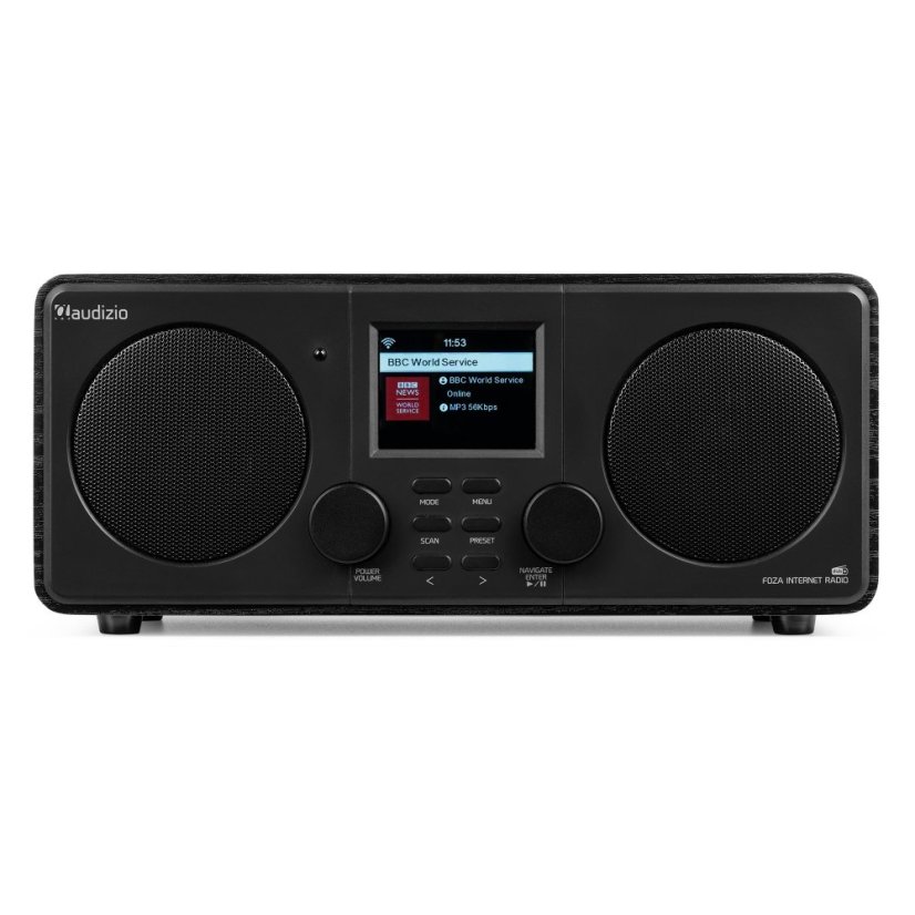 Audizio Foza Wi-Fi internet radio s DAB+, black