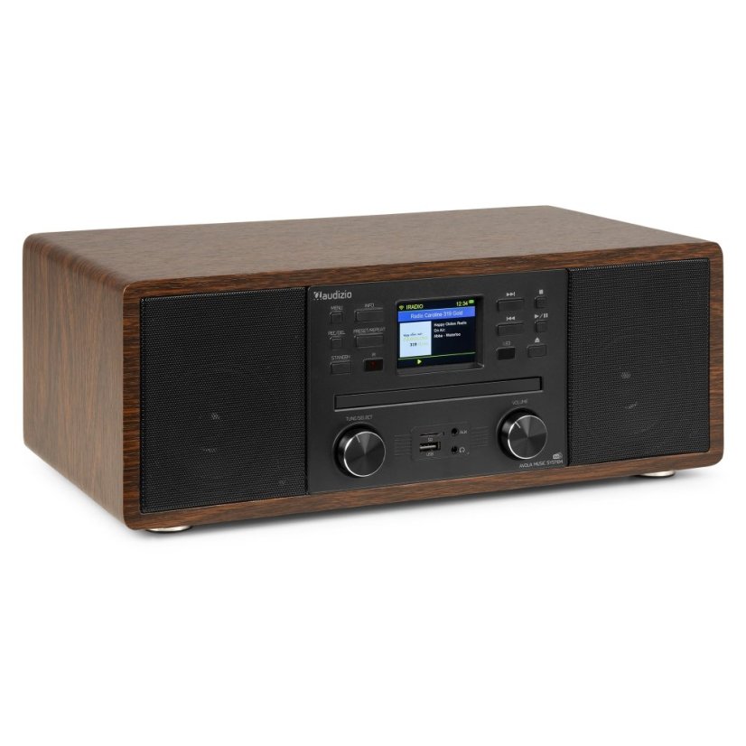 Audizio Avola Digital music system CD/BT/DAB+/Internet wood